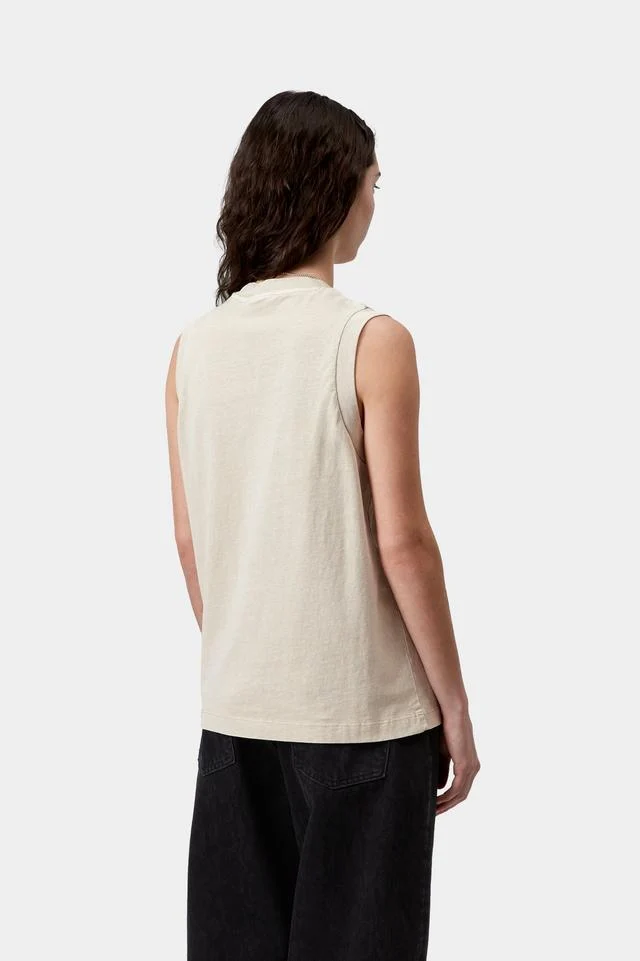 Carhartt WIP W' Nelson A-Shirt Organic Cotton Single Jersey, 220 g/m² (Stone garment dyed) - Image 4