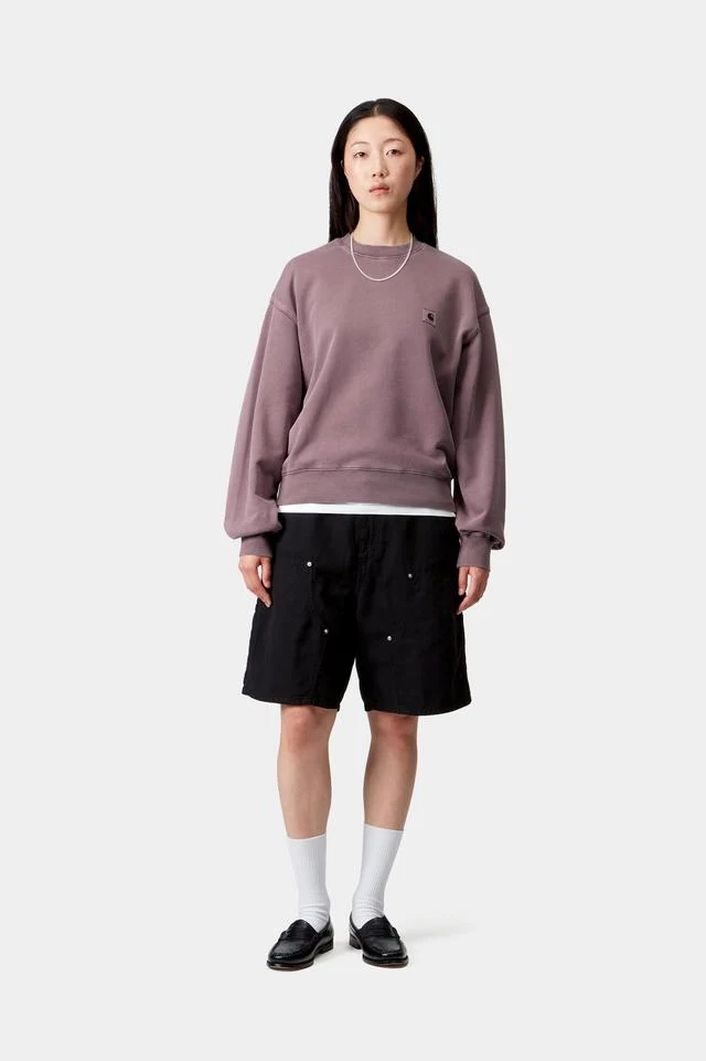 Carhartt WIP W' Nelson Sweatshirt Cotton Sweat, 370 g/m² (Phlox garment dyed) - Image 5