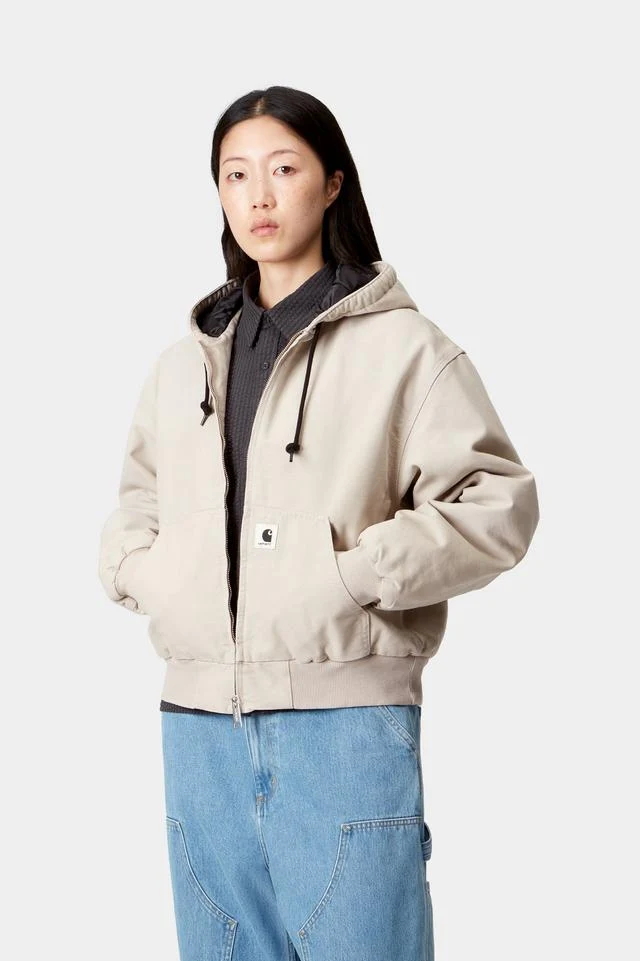 Carhartt WIP W' OG Active Jacket Organic Cotton Dearborn Canvas, 12 oz (Fleur De Sel stone canvas) - Image 3