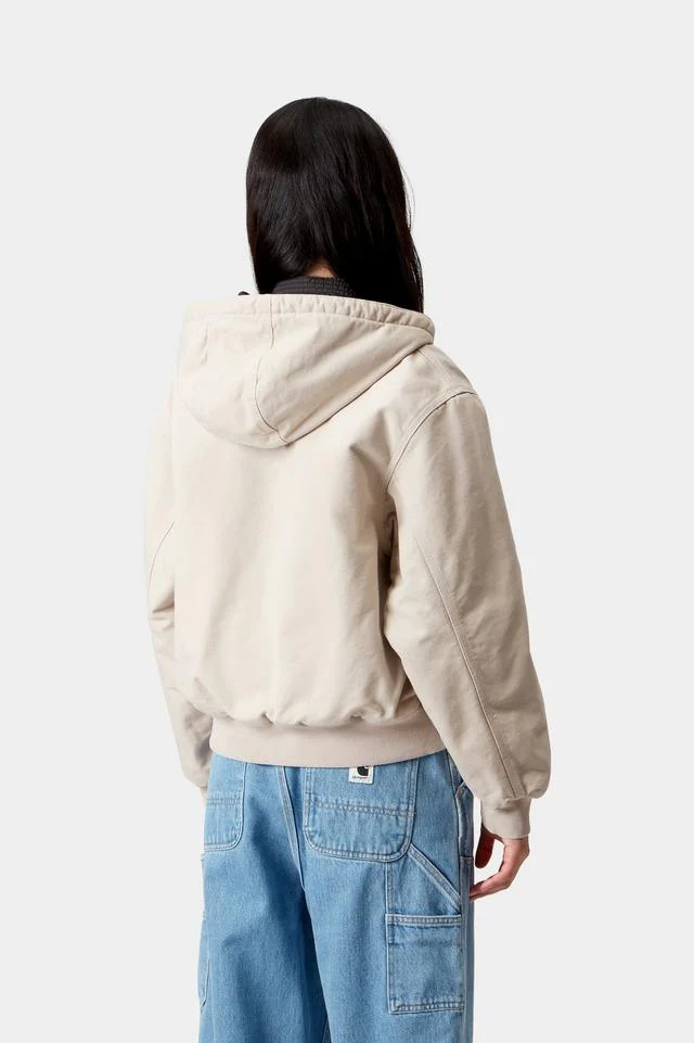 Carhartt WIP W' OG Active Jacket Organic Cotton Dearborn Canvas, 12 oz (Fleur De Sel stone canvas) - Image 4