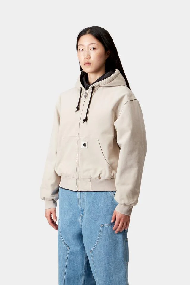 Carhartt WIP W' OG Active Jacket Organic Cotton Dearborn Canvas, 12 oz (Fleur De Sel stone canvas) - Image 5