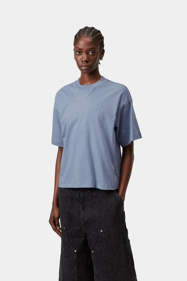 Carhartt WIP W' S/S Chester T-Shirt Organic Cotton Single Jersey, 150 g/m² (Gentle Blue) - Image 3