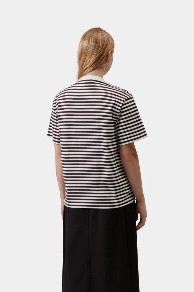 Carhartt WIP W' S/S Ezra T-Shirt Cotton Single Jersey, 205 g/m² (Ezra Stripe, Cozy Purple / Wax) - Image 4