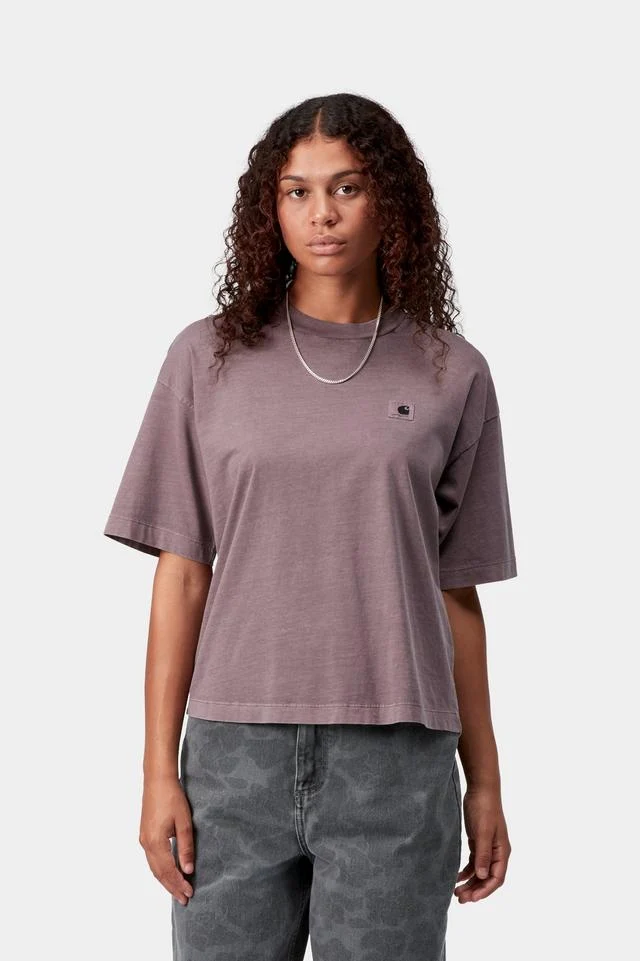 Carhartt WIP W' S/S Nelson T-Shirt Organic Cotton Single Jersey, 165 g/m² (Phlox garment dyed) - Image 3