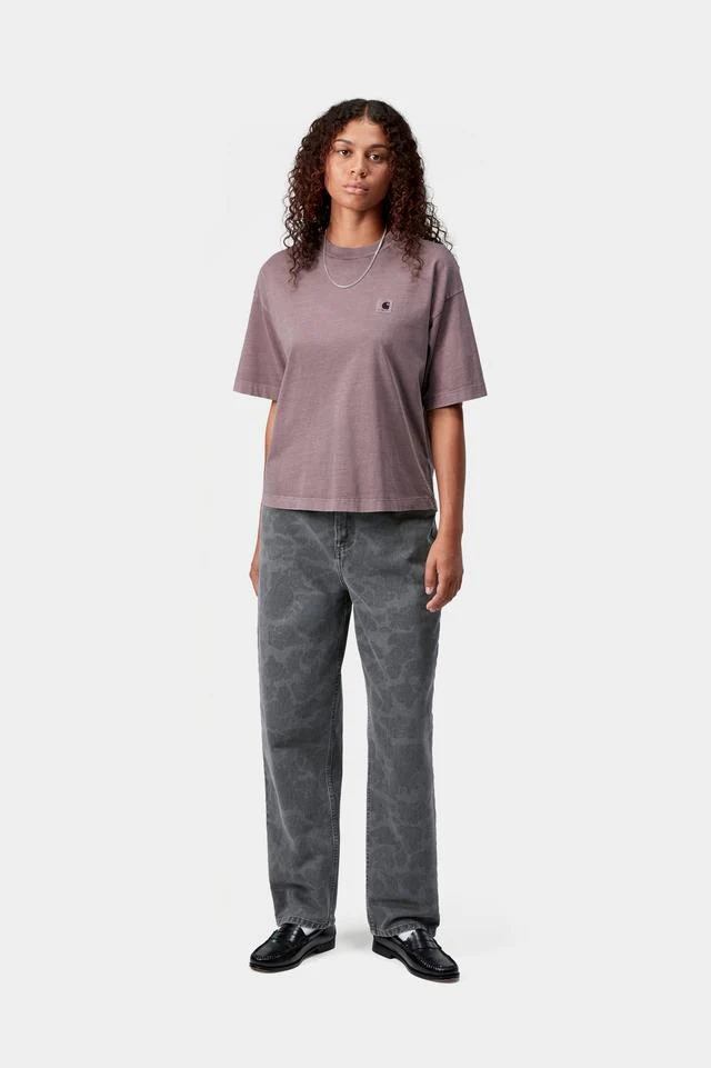 Carhartt WIP W' S/S Nelson T-Shirt Organic Cotton Single Jersey, 165 g/m² (Phlox garment dyed) - Image 5