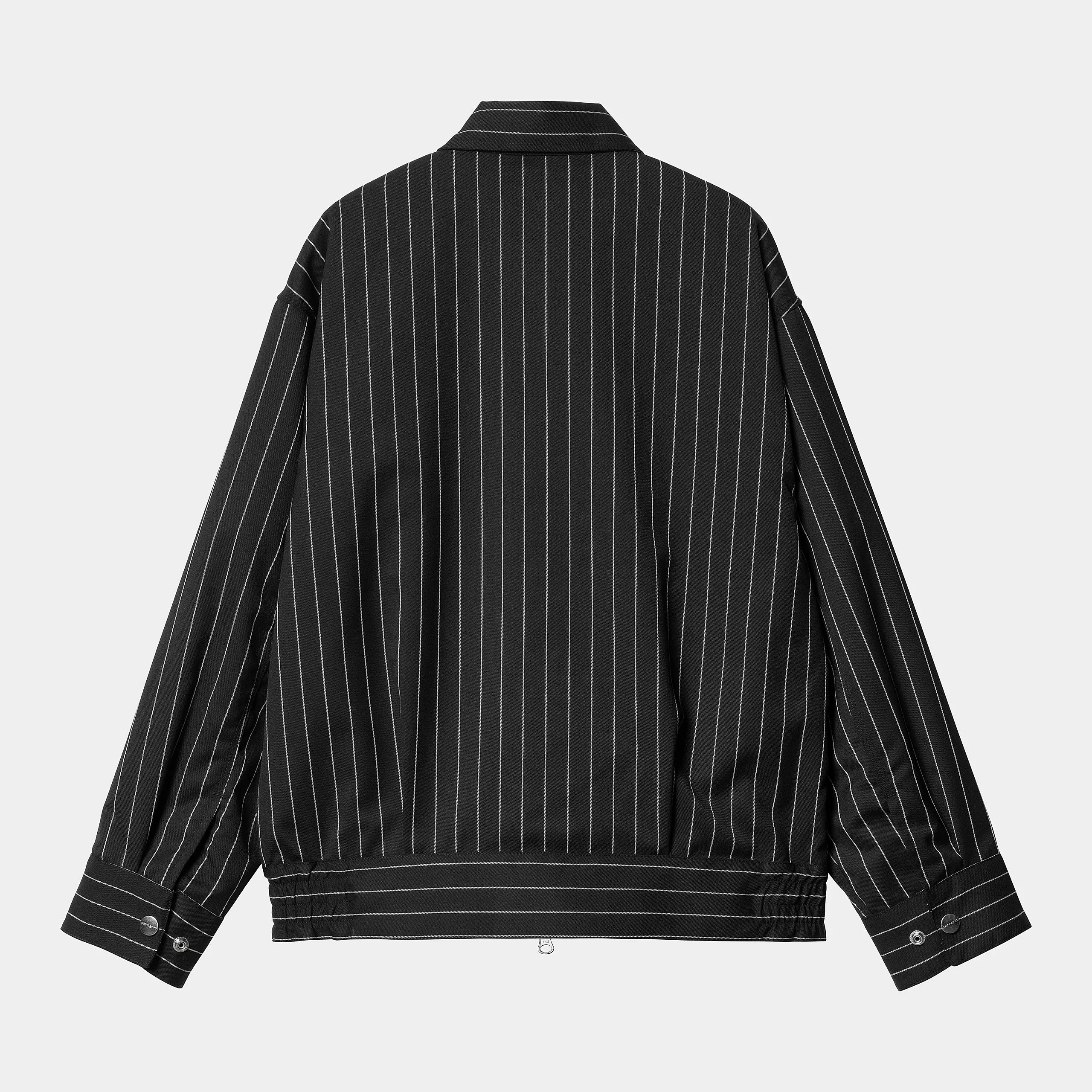 Carhartt WIP W' Seaton Jacket (Seaton Stripe, Black / Wax) - Image 3