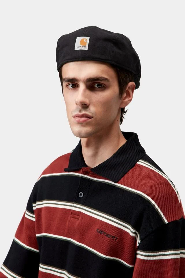 Carhartt WIP Webster Hat Cotton Dearborn, Uncoated Canvas, 11.4 oz (Black stone washed) - Image 4