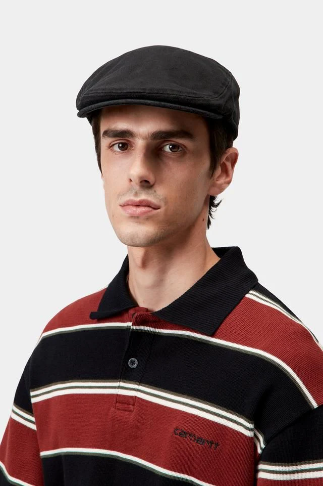 Carhartt WIP Webster Hat Cotton Dearborn, Uncoated Canvas, 11.4 oz (Black stone washed) - Image 5