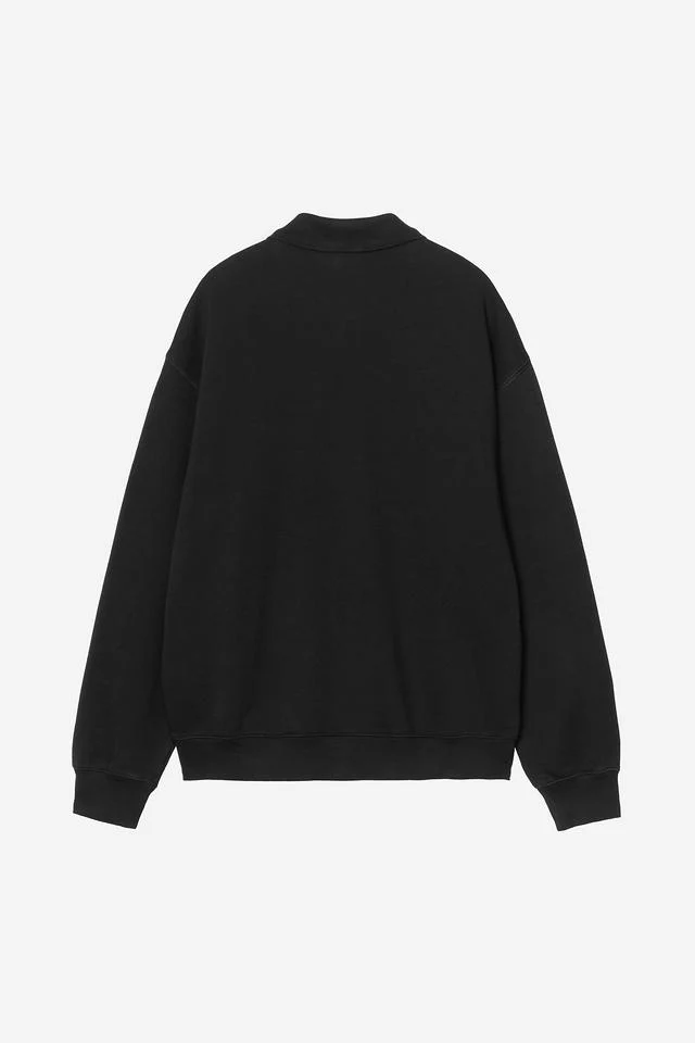 Carhartt WIP WIP Label Polo Sweat Cotton Sweat, 370 g/m² (Black) - Image 2