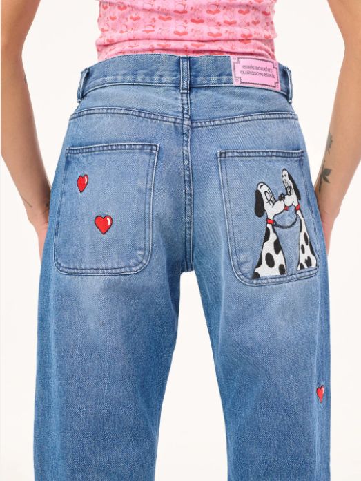 Carne Bollente AW25 Denim & Dalmatians Jeans - Image 3