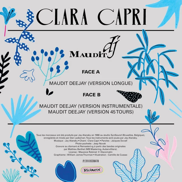 Clara Capri - Maudit DJ | Discomatin (12" Vinyl) - Image 2
