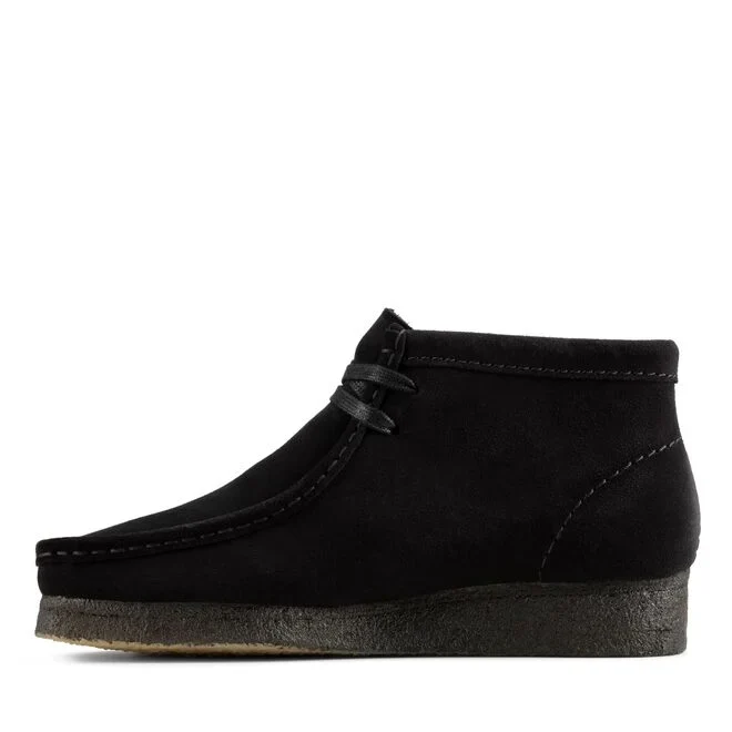 Clarks Wallabee Boot (Black Suede) - Image 4