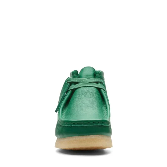 Clarks Wallabee Boot (Cactus Green Leather) - Image 3