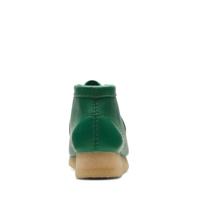 Clarks Wallabee Boot (Cactus Green Leather) - Image 6
