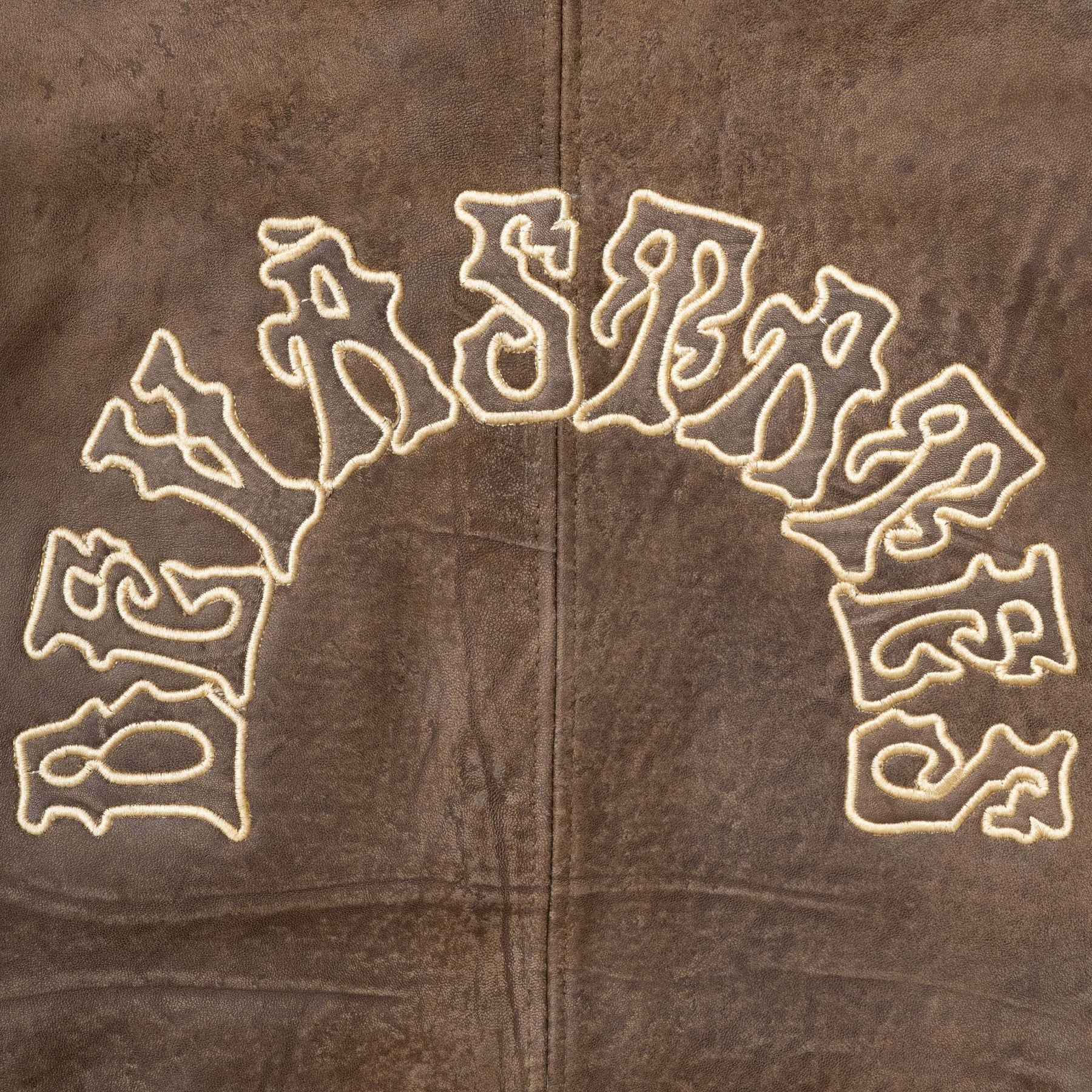 Deva States Leather Stadium Jacket Decree (Brown) - Image 4