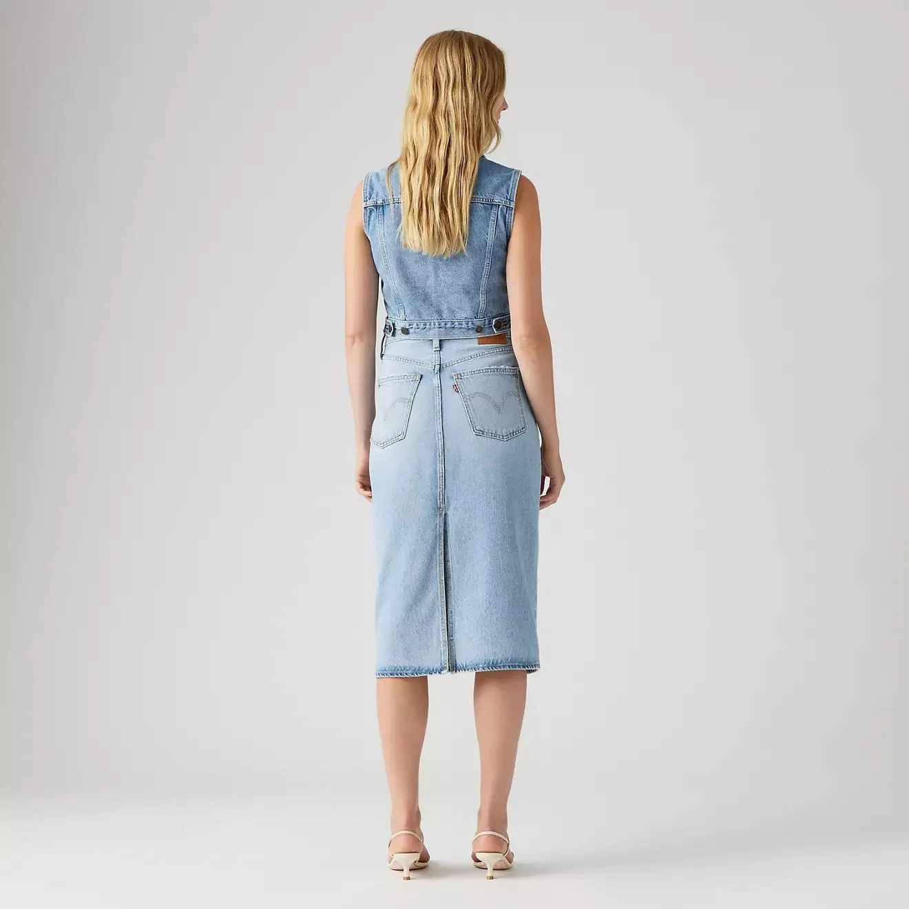 Levi's High Rise Back Slit Skirt (Riveting Clean Hem) - Image 3
