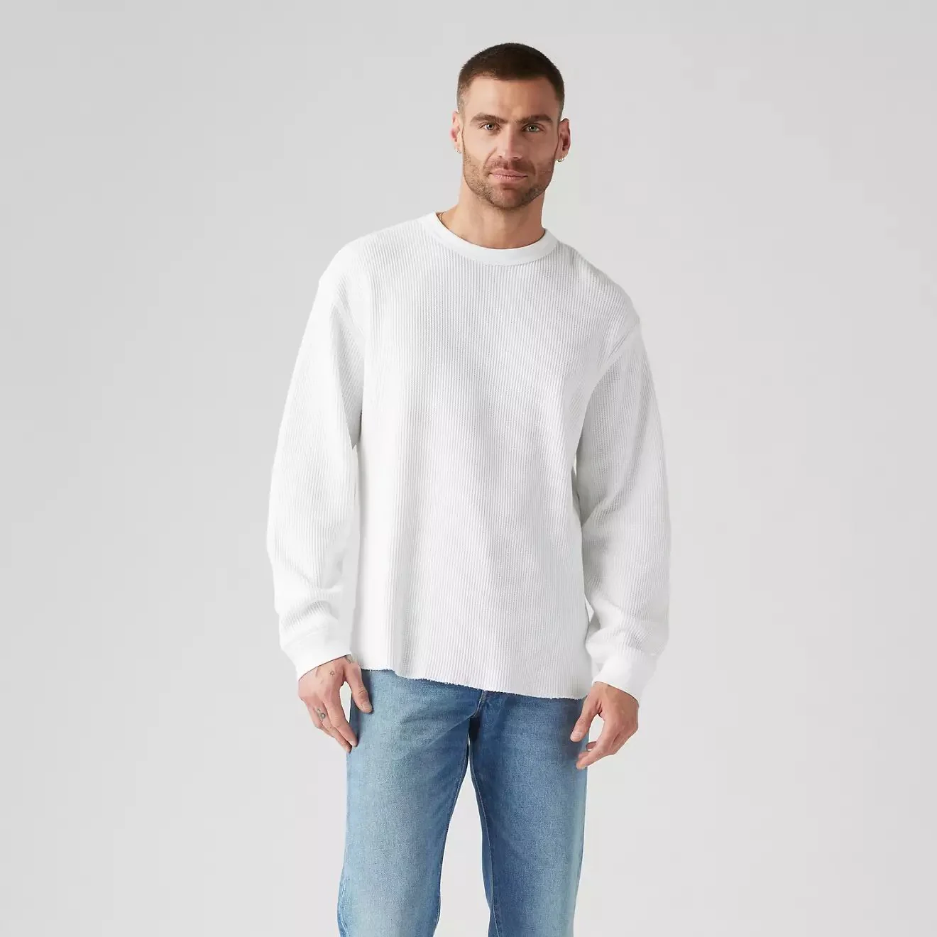 Levi's LS Rlx Thermal Tee (White+) - Image 3