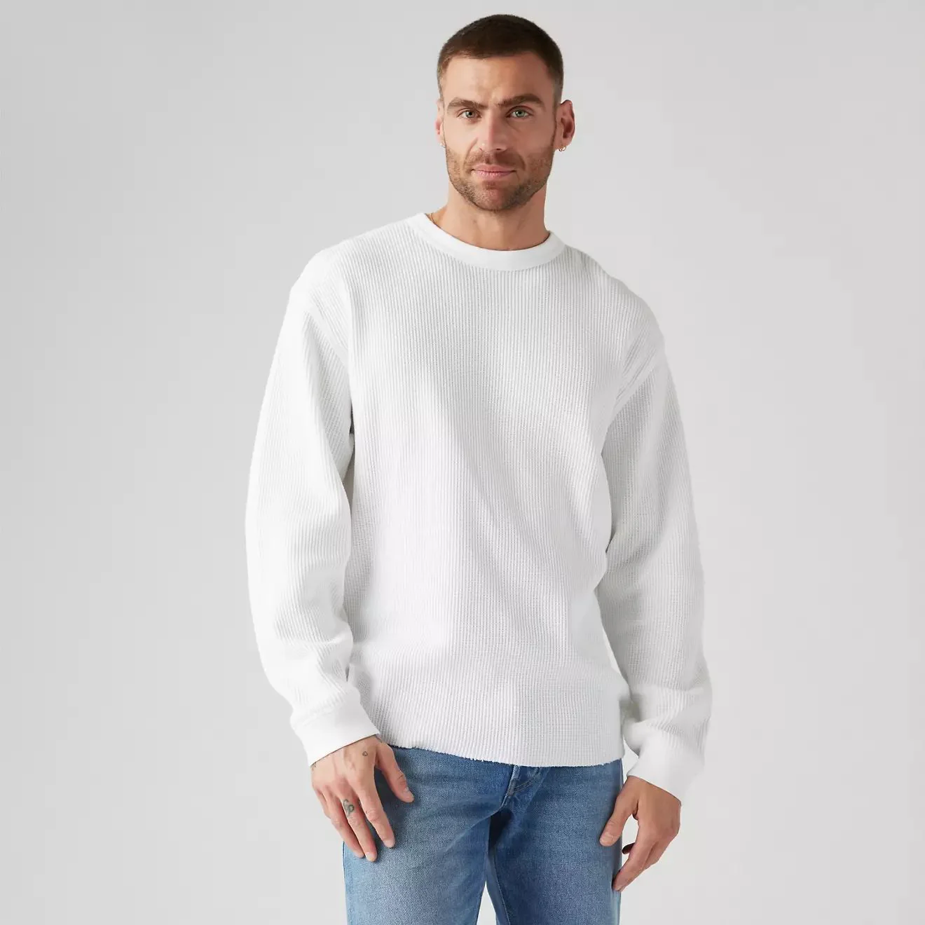 Levi's LS Rlx Thermal Tee (White+) - Image 5