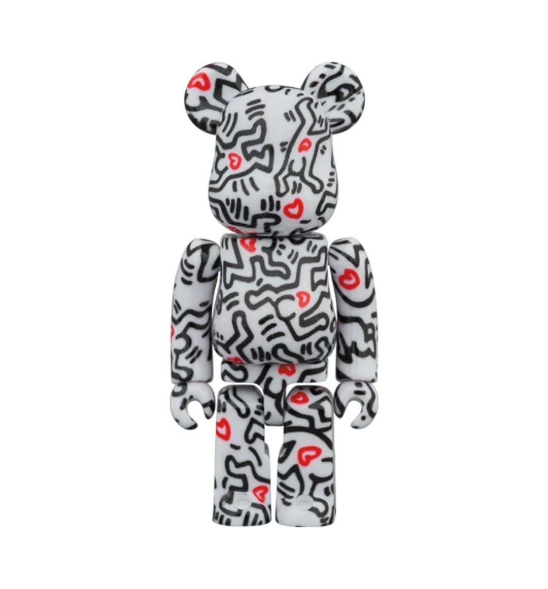 Medicom Toy Bearbrick Keith Haring 100% + 400% #8 - Image 3