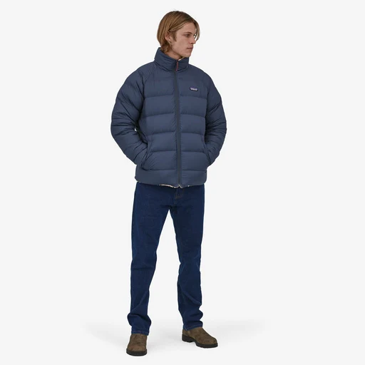 Patagonia M's Reversible Silent Down Jacket (New Navy) - Image 4