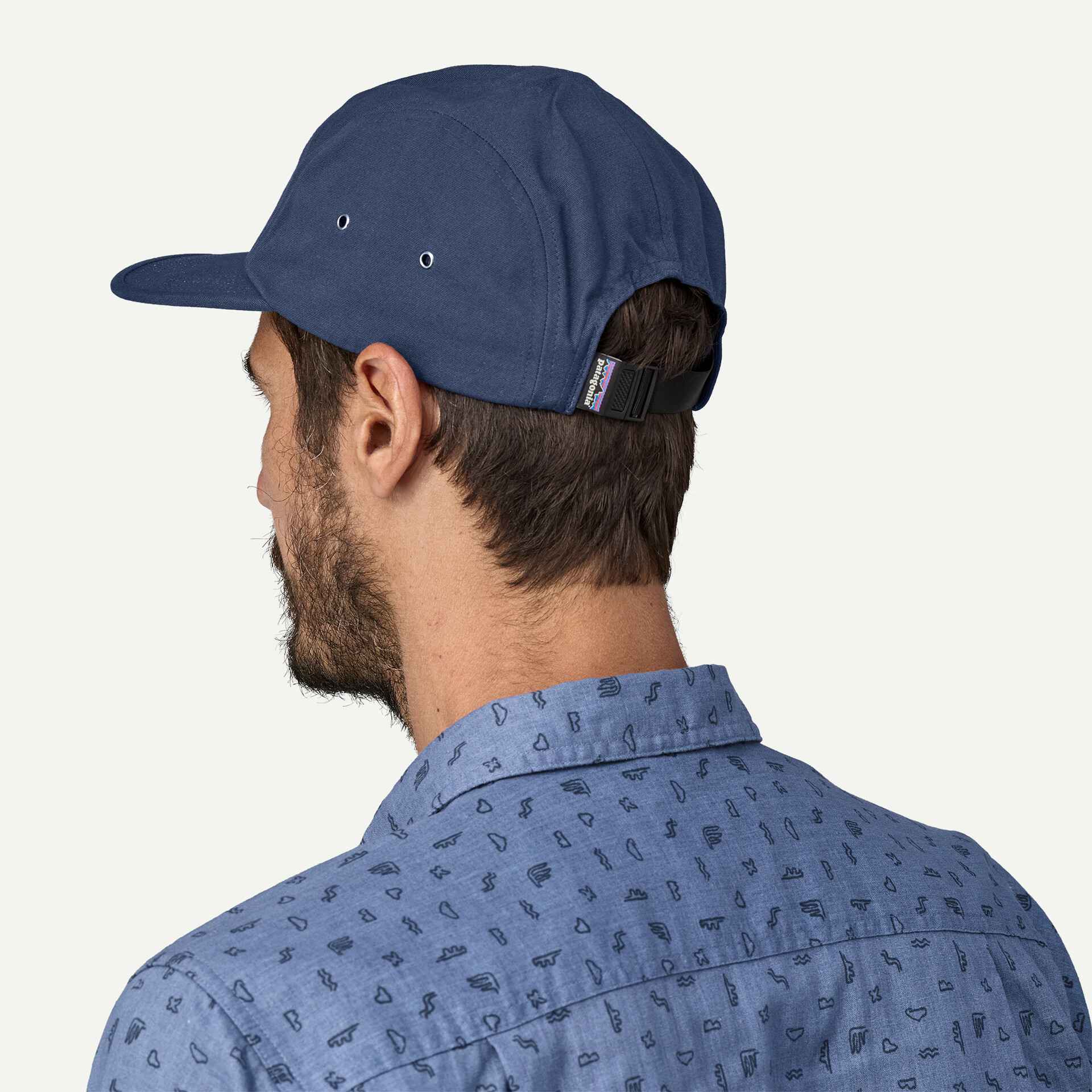 Patagonia P-6 Label Maclure Hat (New Navy) - Image 3