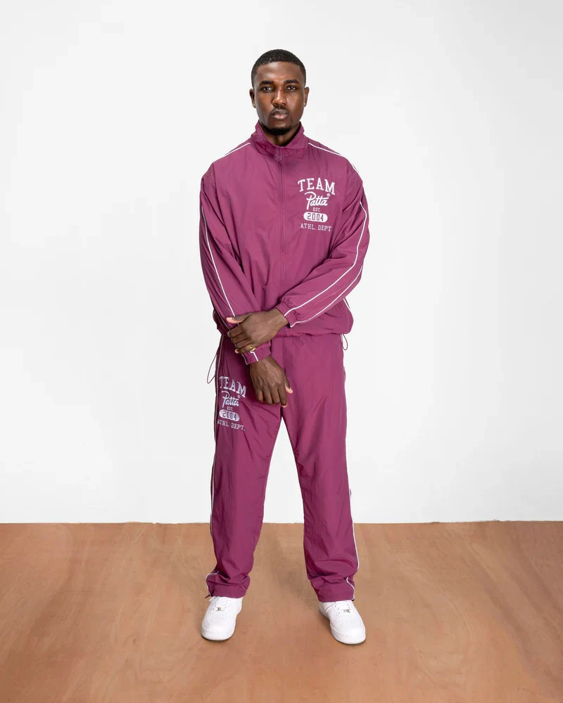 Patta Athletic Nylon Track Jacket (Boysenberry) - Image 4