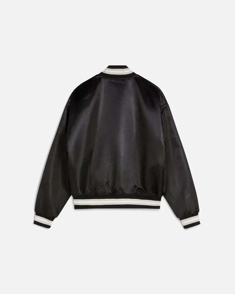 Patta Script Logo Satin Varsity Jacket - Image 2