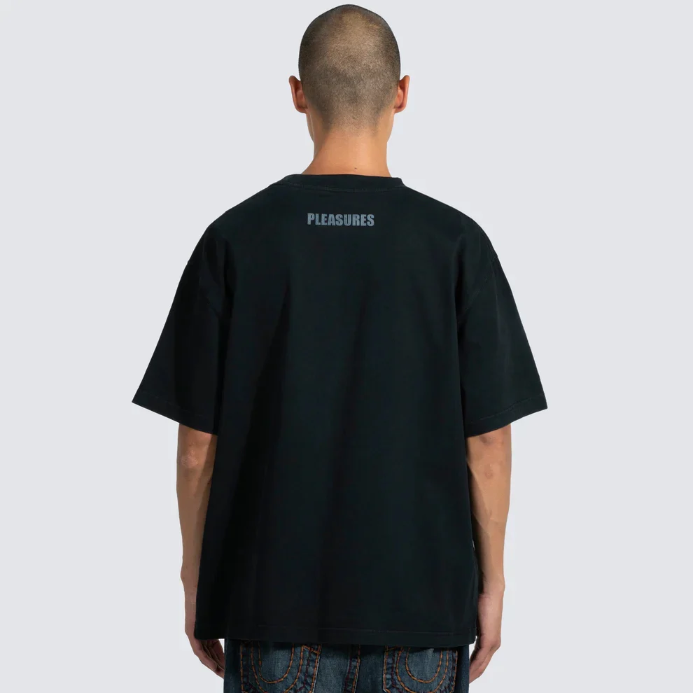 Pleasures Box Logo Heavyweight Shirt (Black) - Image 4