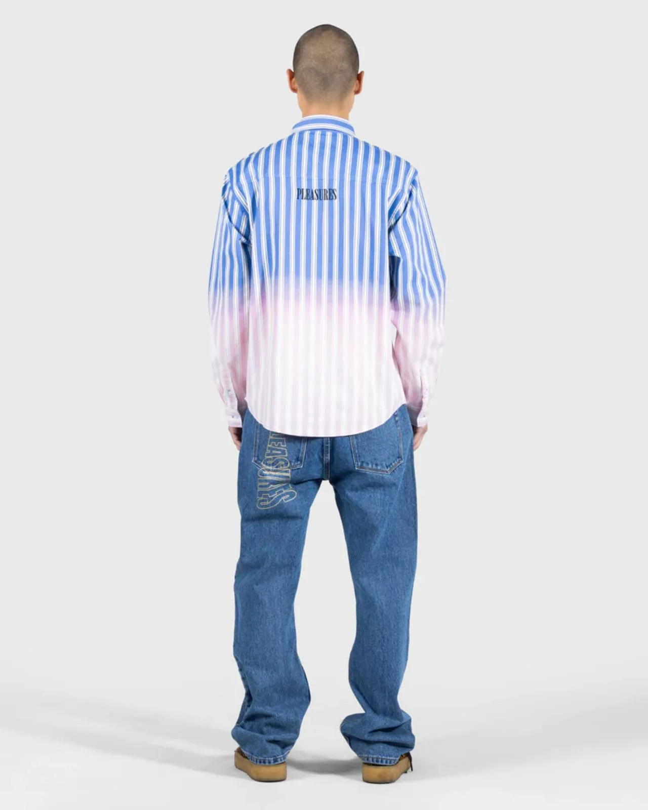 Pleasures Fade Button Down (Blue) - Image 4