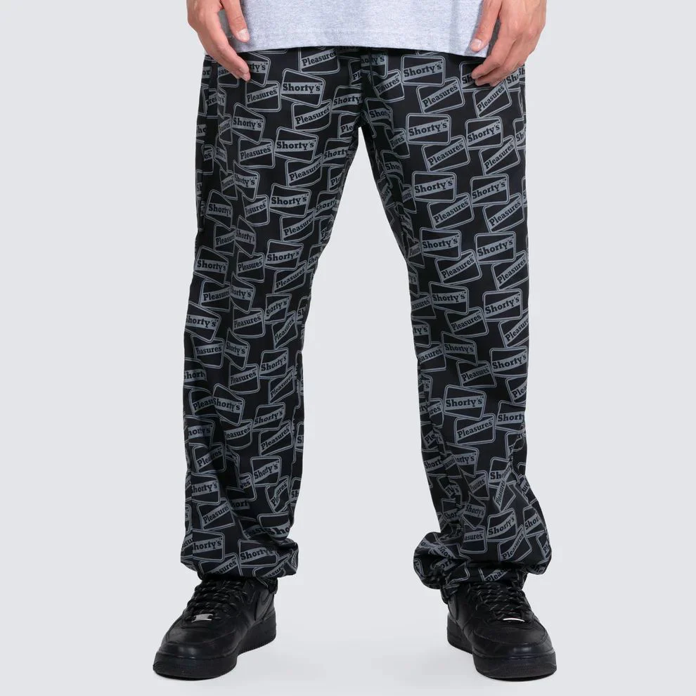 Pleasures Reflective Track Pants (Black) - Image 3