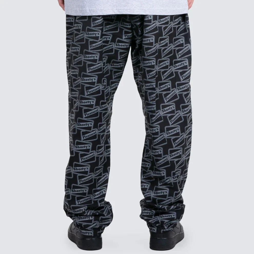 Pleasures Reflective Track Pants (Black) - Image 5