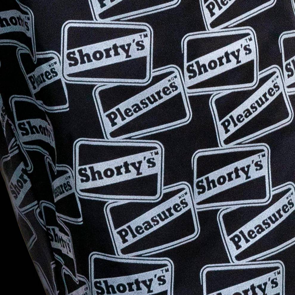 Pleasures Reflective Track Pants (Black) - Image 6