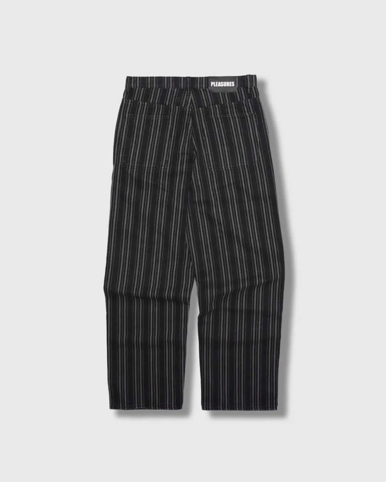Pleasures Stripe Formula Baggy Pants (Black) - Image 2