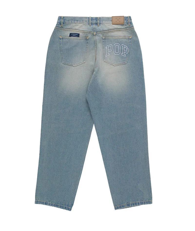 Pop Trading Company Drs Pants  (Washed Denim) - Image 2