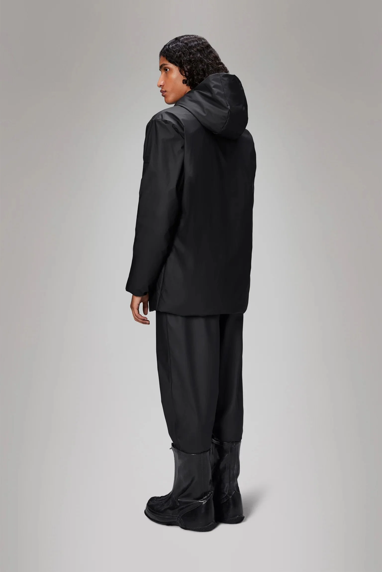 Rains Lohja Long Jacket W3T2 (Black) - Image 3
