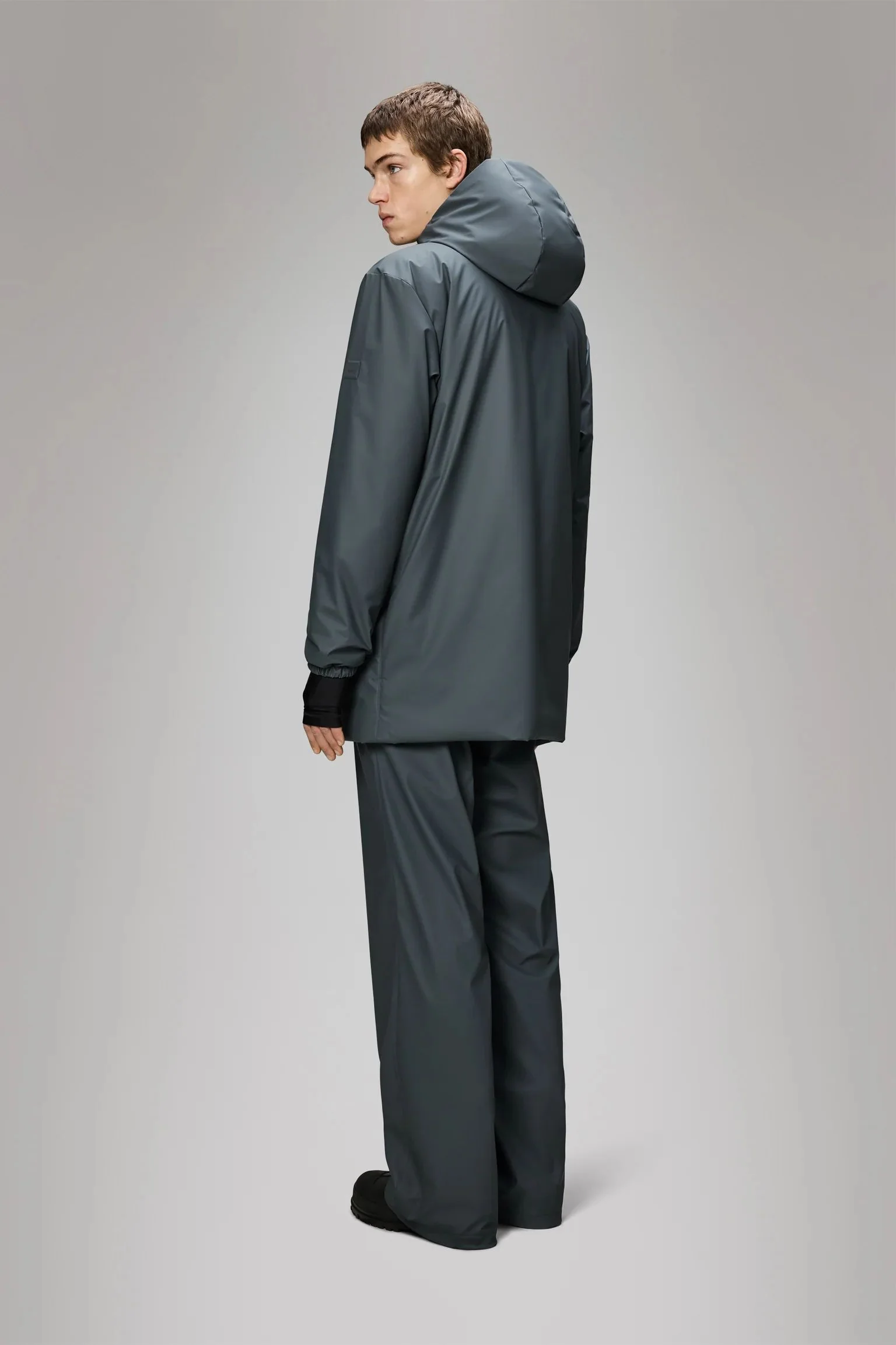Rains Lohja Long Jacket W3T2 (Lagoon) - Image 3