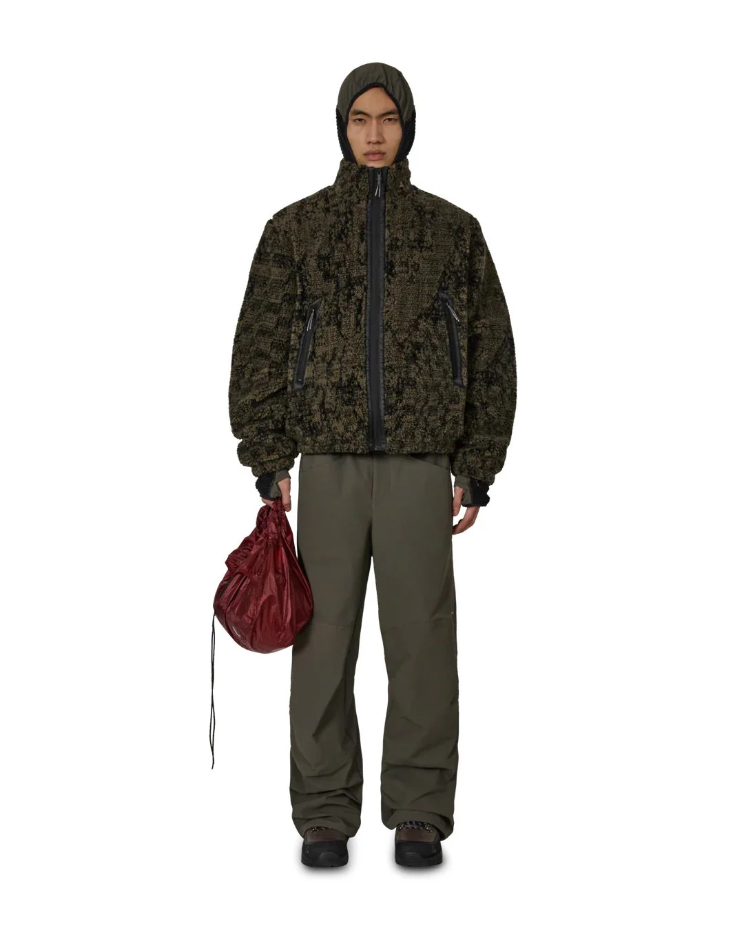 ROA Ewe Furry Jacket (Olive) - Image 4