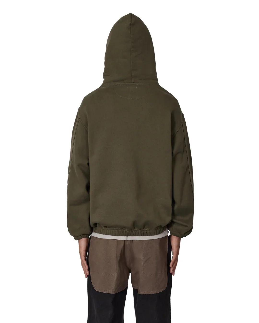 ROA Logo 490Gsm Hoodie (Olive) - Image 3