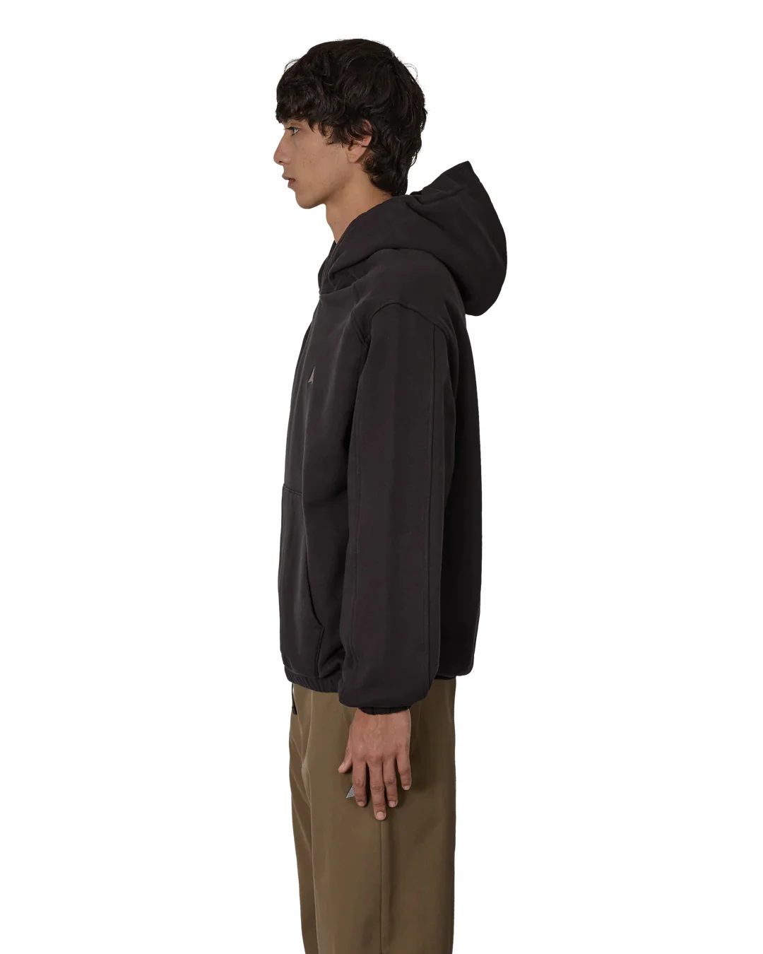 ROA Logo 490Gsm Hoodie (Washed Black) - Image 2