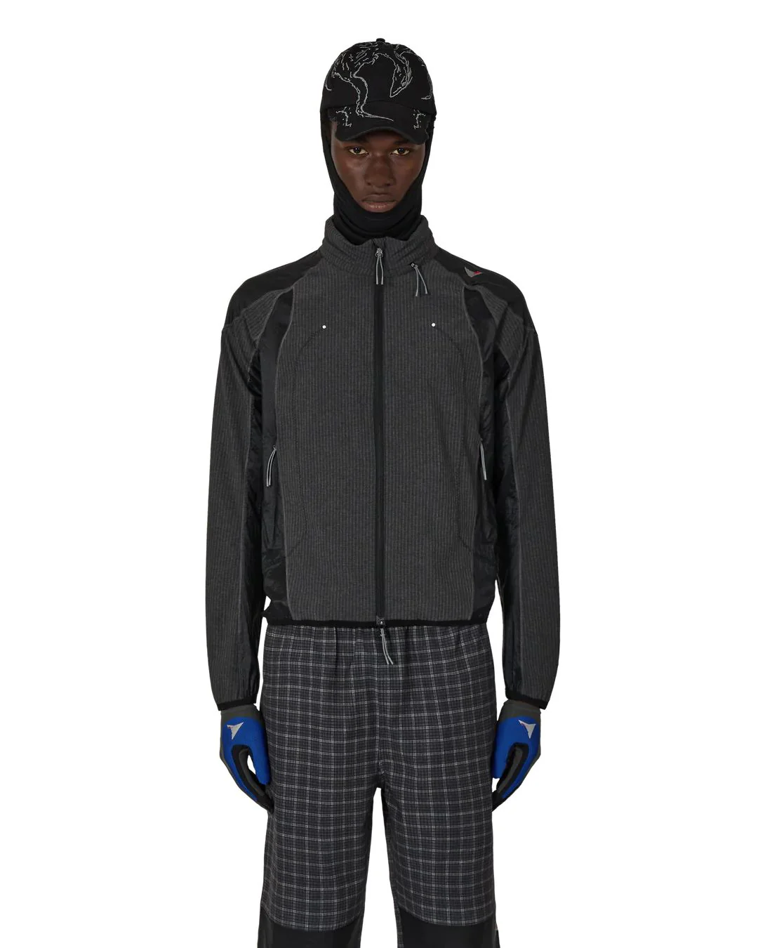 ROA Numb Pinstriped Hooded Wind Jacket (Black) - Image 3