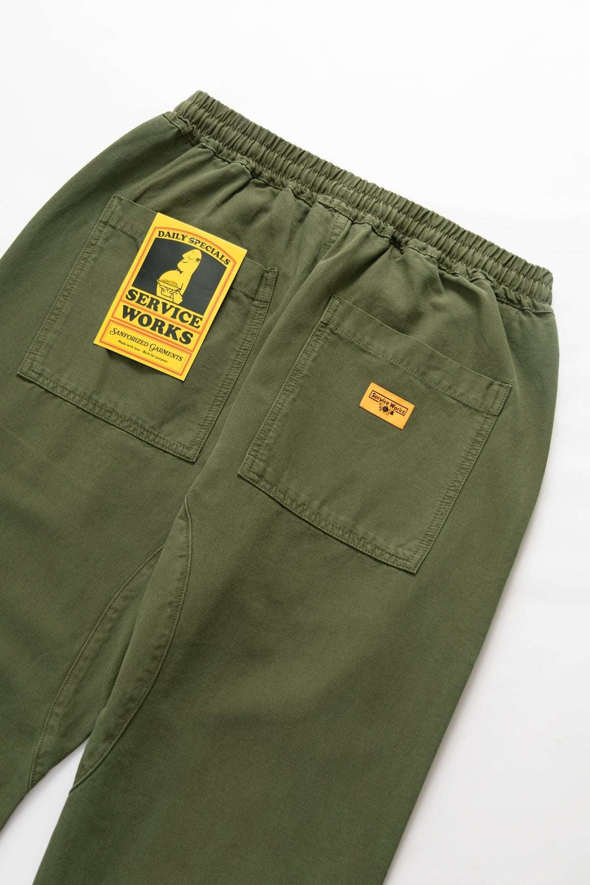 Service Works Canvas Chef Pants (Olive) - Image 4