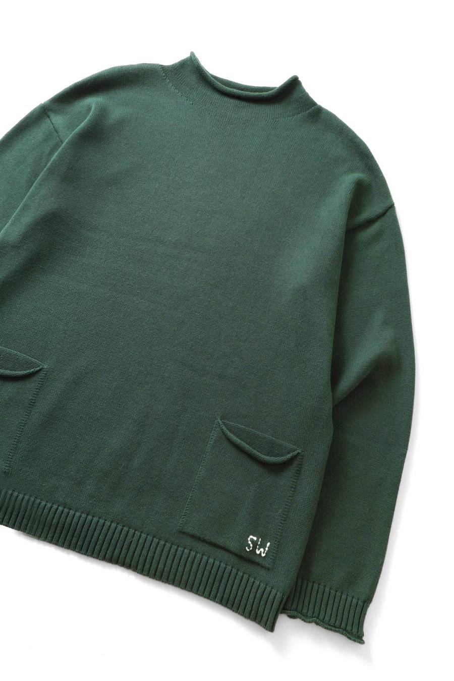 Service Works Mock Smock Sweater (Forest) - Image 3