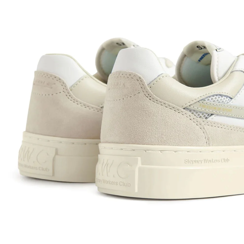 Stepney Workers Pearl S-Strike Suede Mix (Ecru/Put) - Image 4
