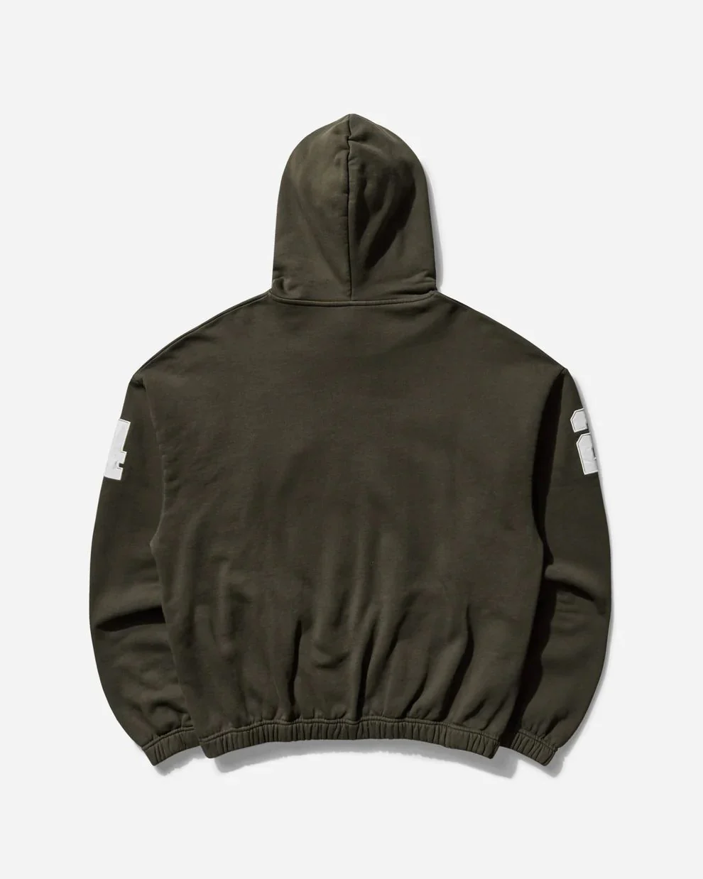 Umbro Manc Masked Hoodie (Dark Olive) - Image 2