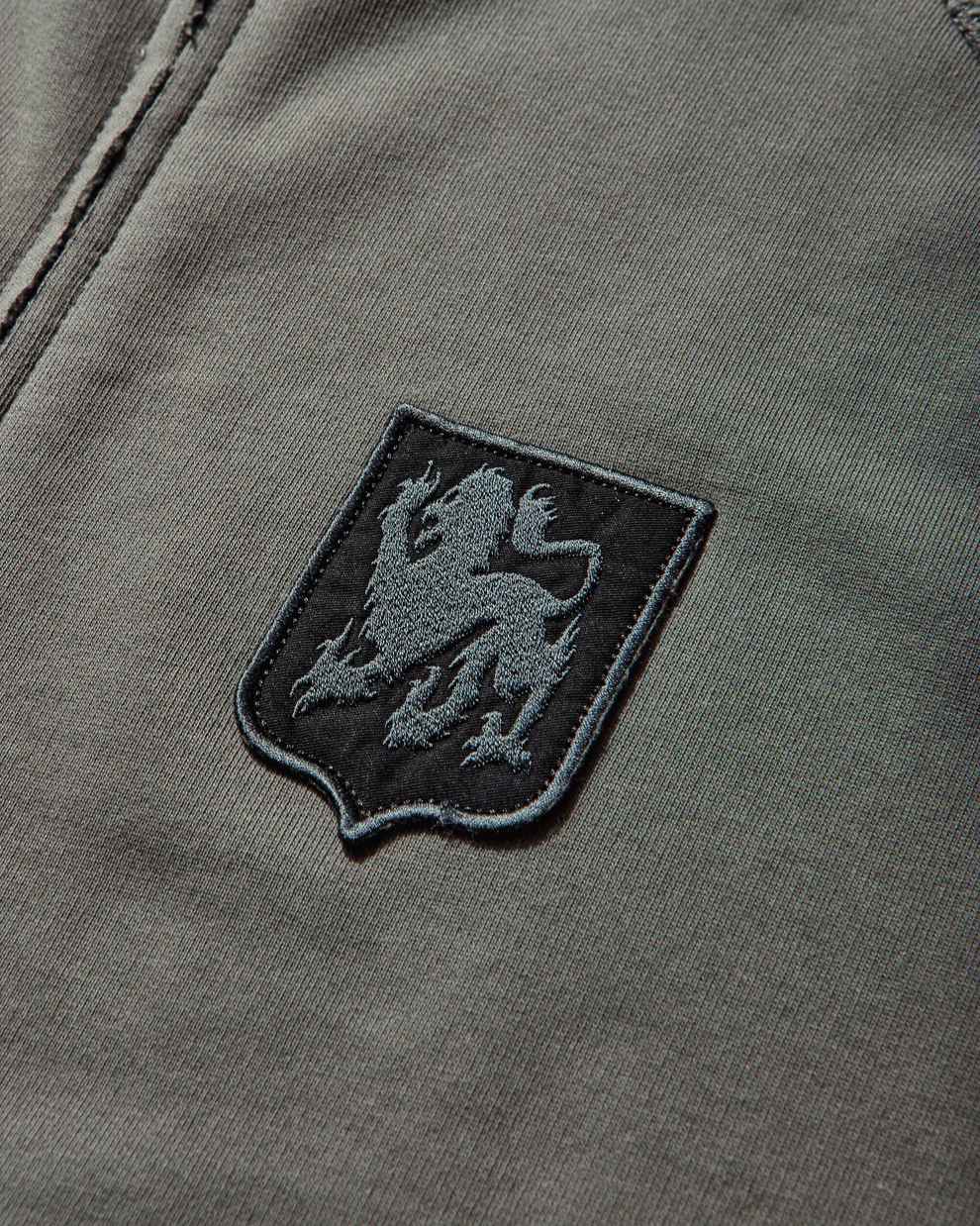 Umbro Royal Arms Zip Masked Hoodie (Smock Grey) - Image 3