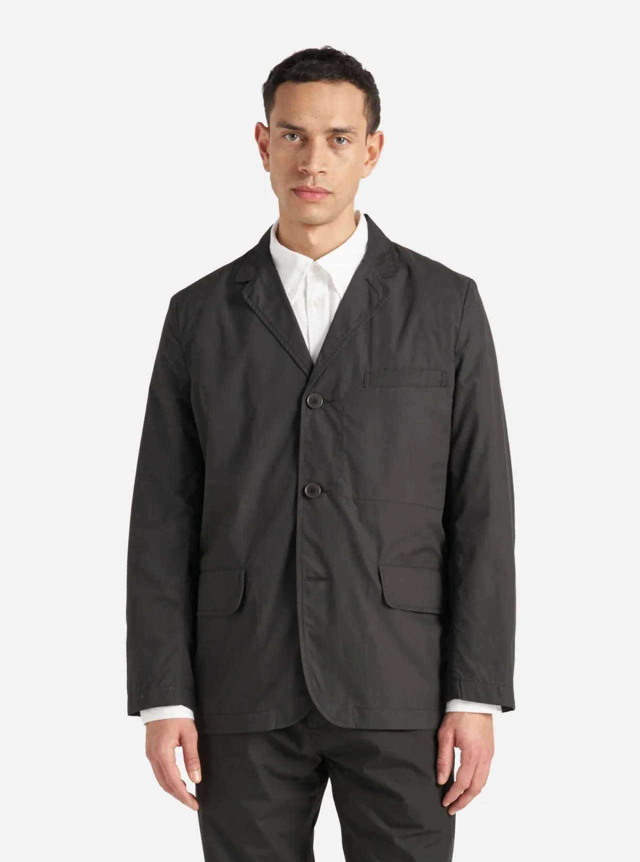 Universal Works Capitol Jacket Recycled Polytech (Black) - Image 3