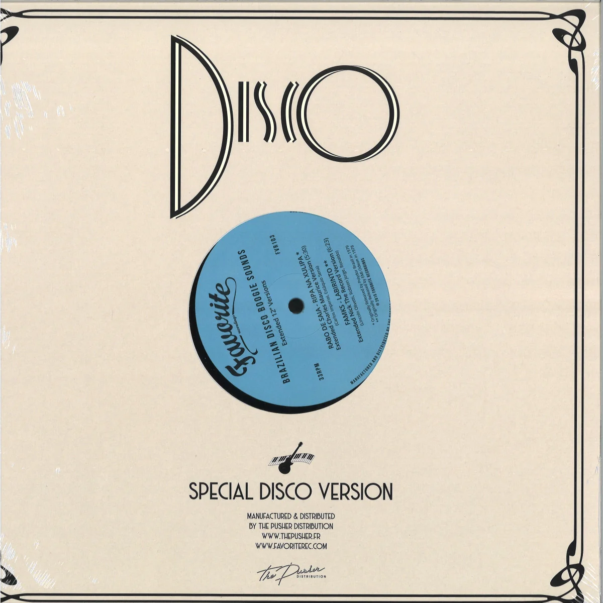 Various - Brazilian Disco Boogie Sounds (Extended 12" Versions) | FVR103 - Image 2